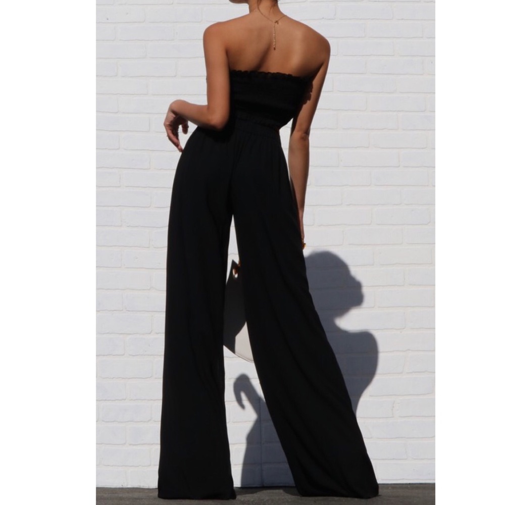 NWT Black strapless top and pants set - Picture 4 of 7